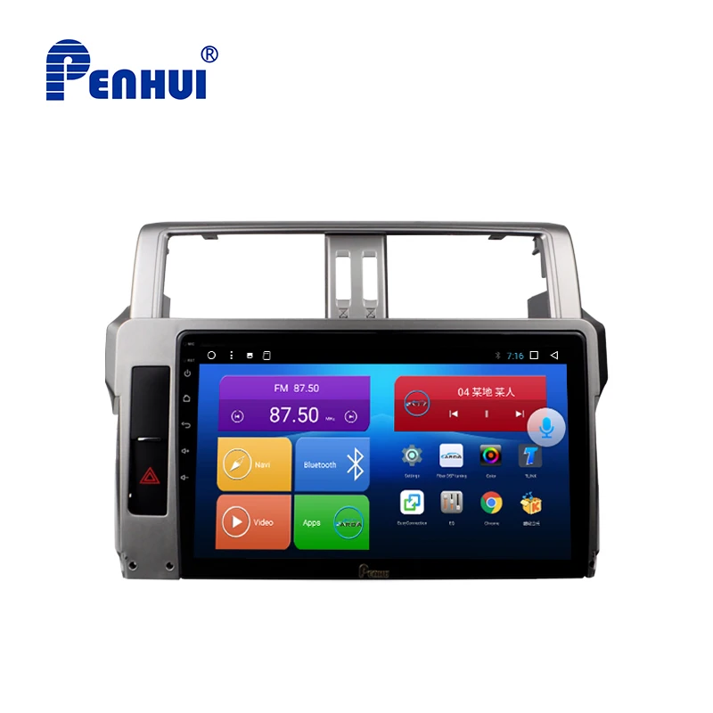10 1 дюймов Android Восьмиядерный 4 Гб RAM + 64 ГБ ROM автомобильный DVD GPS система для Toyota Prado 150 (2014-2017)