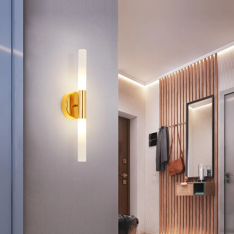 
Modern Metal Up and Down LED Wall Lamp Lights Fixture for Bedroom Foyer Washroom Living Room Toilet Bathroom Wall Sconce Lamp 