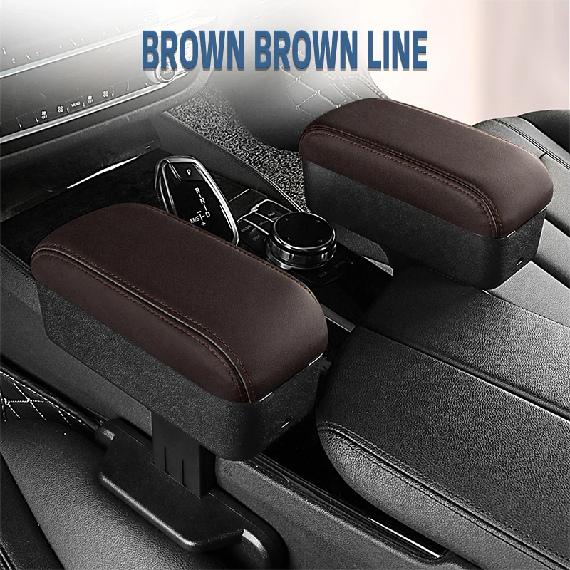 Anjuny Car Accessories Factory Price Universal Car Armrest Storage Interior console box Decoration Organizer For Focus Car