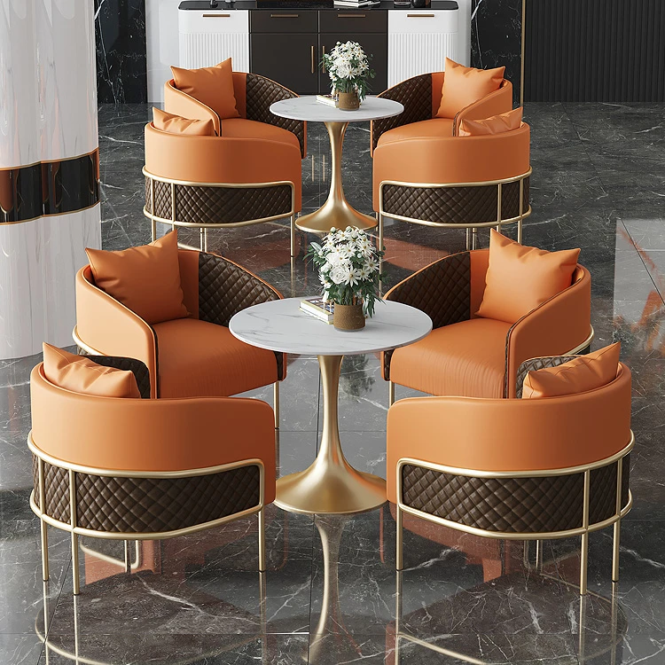 Dessert milk tea coffee shopping restaurant reception booth sofa modern table and chair