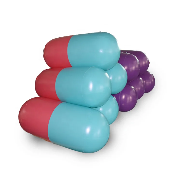 Giant inflatable capsules model/customized inflatable pills toy for advertising promotion