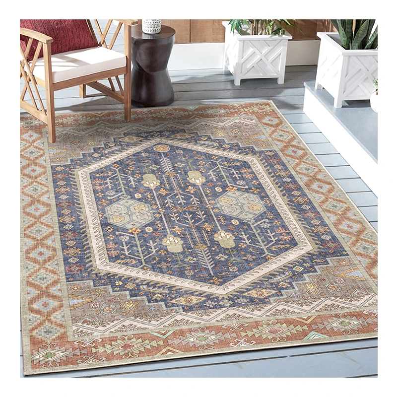 Hot Selling Microfiber 3d Printing Customized Design and Size  Persian Design Carpet Rug for Home Decoration