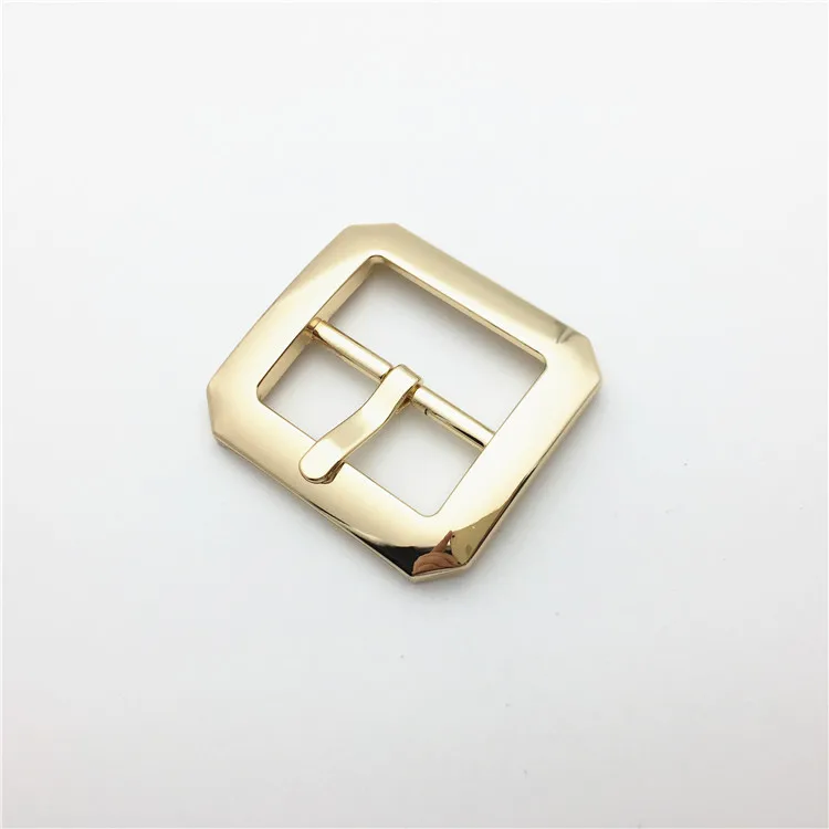 New designs manufacturing 35mm gold buckle center bar cheap custom made square belt buckles