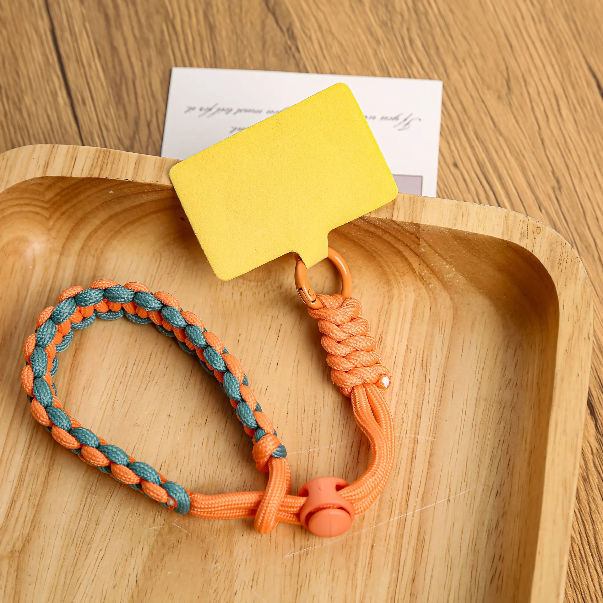 Mengda Mobile phone lanyard short wrist adjustable pure manual key chain outdoor sports artifact clip anti-fall wholesale