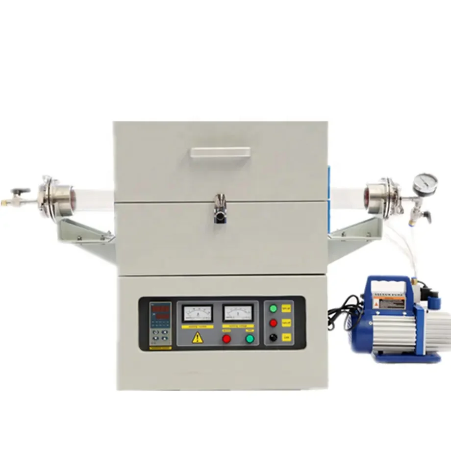 1200 degree high vacuum Quartz tube furnace Resistance wire heating furnace for Annealing and Sintering