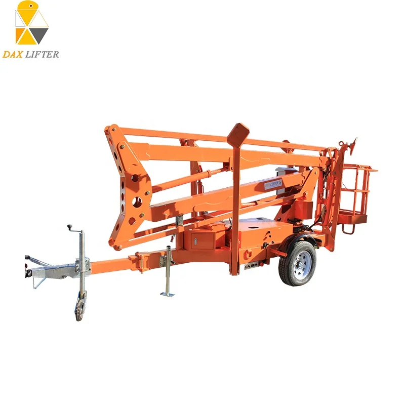 Hot Sale Indoor Outdoor 10m-20m Height Safe Durable Diesel Telescopic Boom Lift
