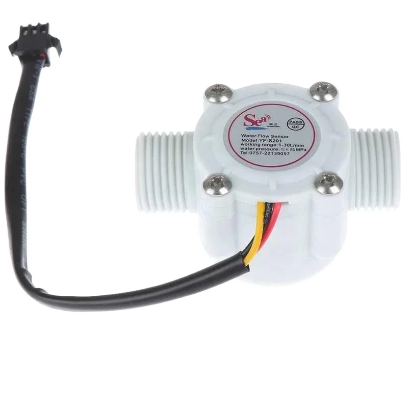 Hall 1-30L/min for Arduino 1/2' Water Flow Sensor Switch Meter Flowmeter Counter Control Effect