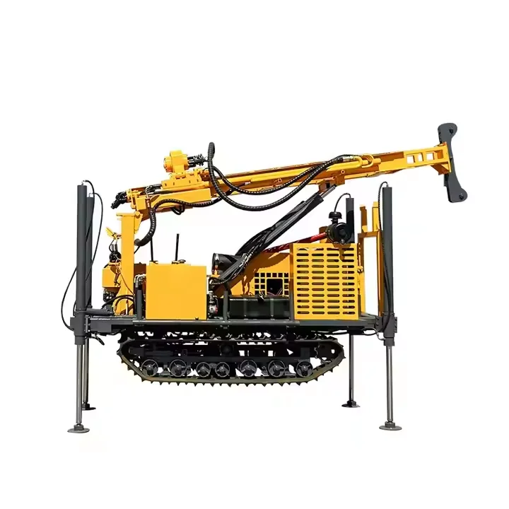 280m Depth Crawler  portable  Pneumatic Water Well  Drilling Rig