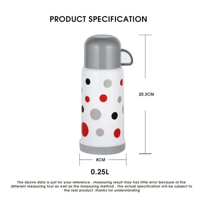 Daydays qute design 250ml Cheaper Price Small Size vacuum flasks & thermoses water jug