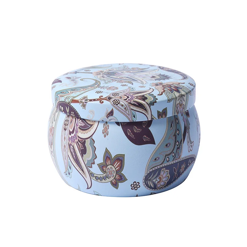 wholesale soy wax decorative aroma box candle economic beautiful tin candle single packaging