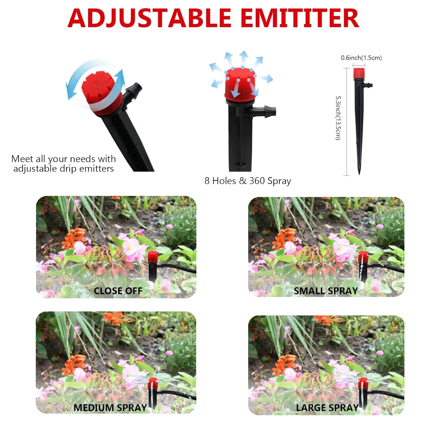 Factory Wholesale High Quality Sprinkler System  Adjustable Drip Irrigation System for Garden