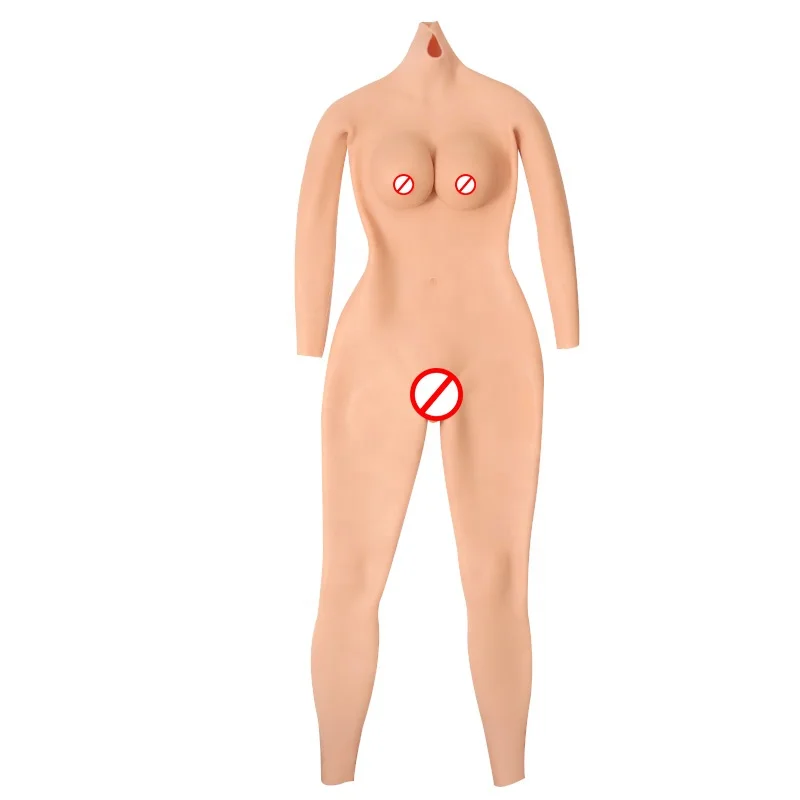 2024 In Stock Silicone Crossdresser Bodysuit with breast form realistic fake boob bum and hips Pant Drag Queen