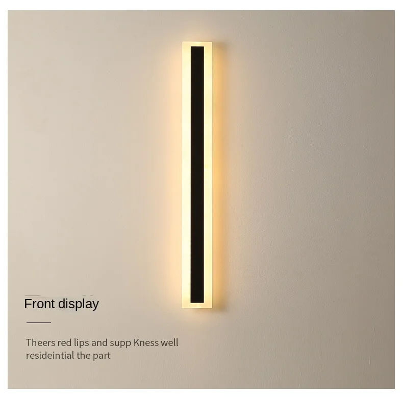 BOKUN High Quality Villa Corridor Lighting Waterproof IP65 Linear Light Modern Outdoor LED Wall Lamp for Home