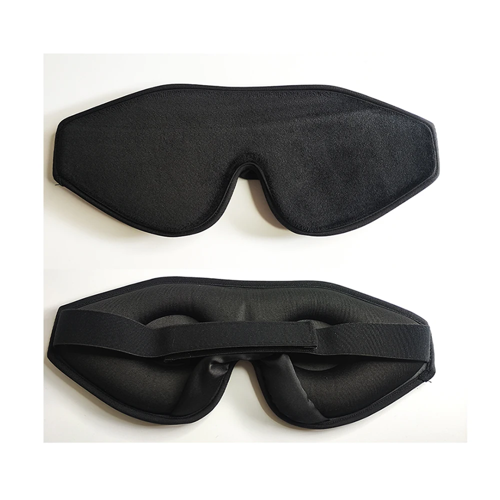 3D Deep Contoured Eye Covers for Sleeping 100% Block Out Light Zero Eye Pressure with Adjustable Strap Eye Mask