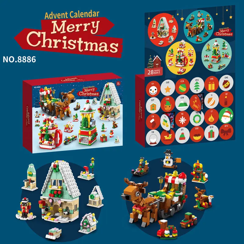 2024 Top Selling ToysFor Kids Christmas Mini Toys Block Toys Wholesale 2023 New Design Blind Box Christmas Gift