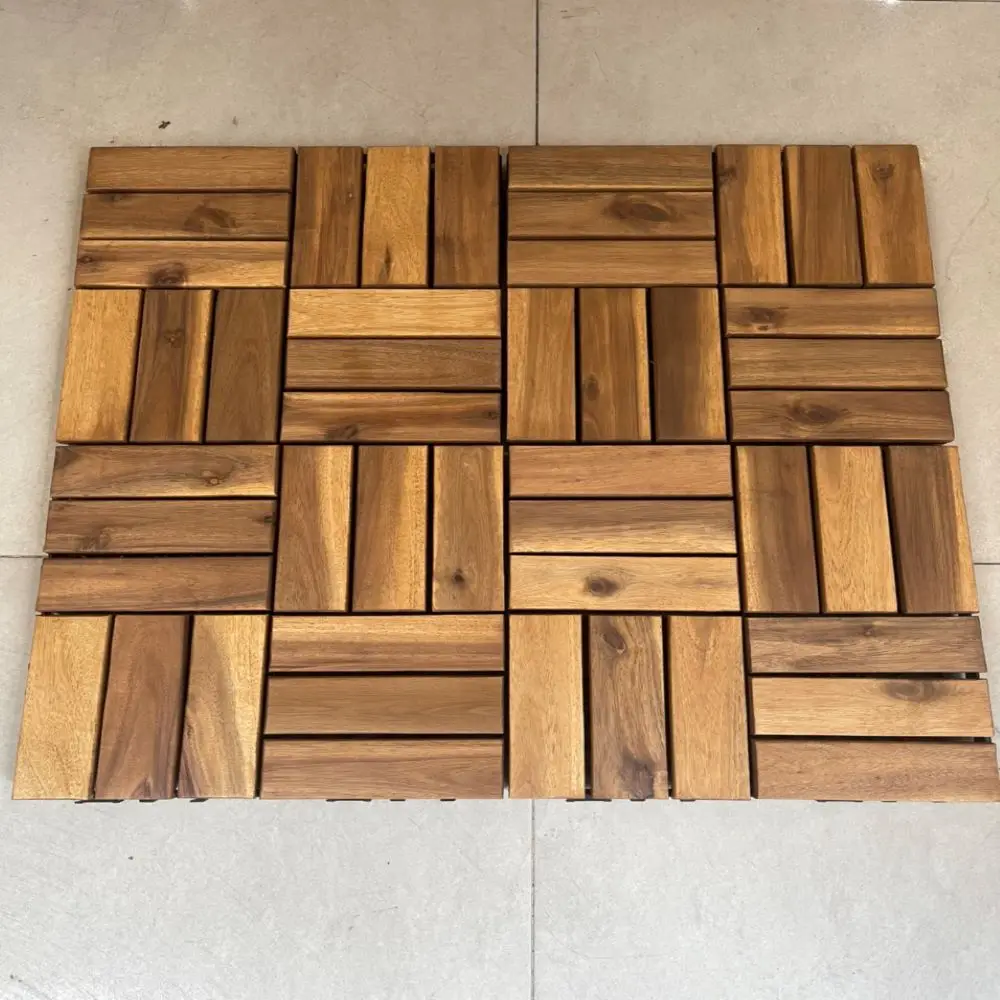 Hot seller hardwood flooring tiles outdoor floor tiles Wood with plastic base flooring HP-12SVN