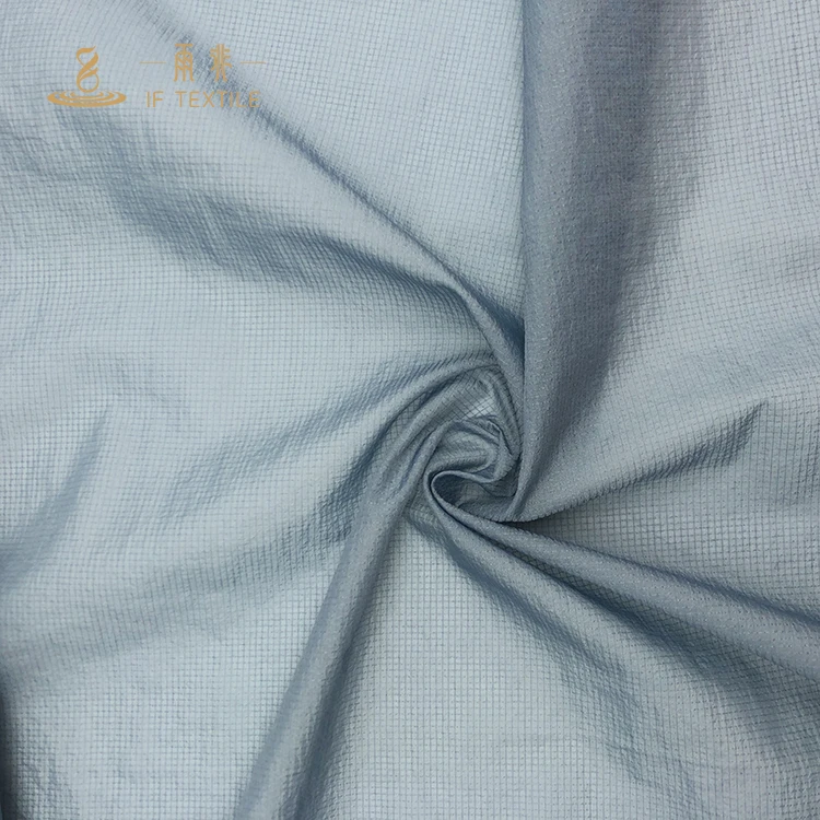 recycled fabric clear PU coating raincoat jacket tent tarpaulin mattress cover fabric