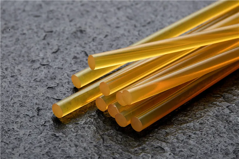 
Wholesale 7mm 11mm Dark yellow Transparent Hot Melt Gun Glue Sticks 