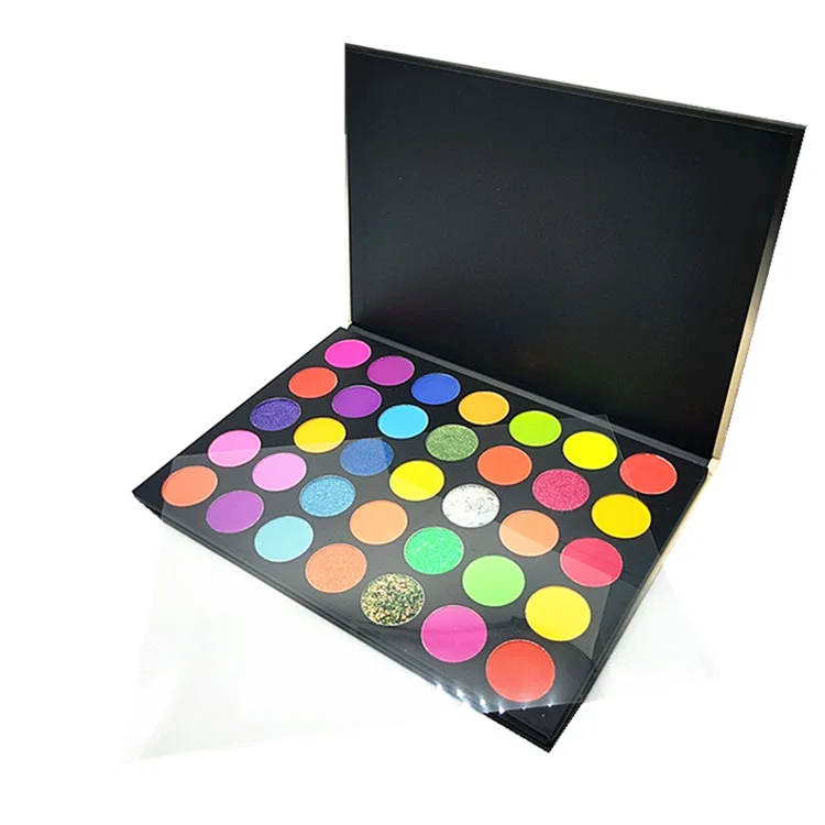 
35 Color High No Logo Vegan Manufacturers Makeup Oem 2020 Pigment Custom Glitter Eye Shadow Private Label Eyeshadow Palette 