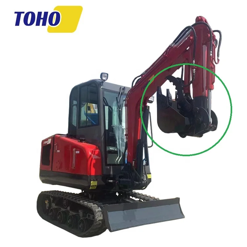 TOHO 2.5 Ton Small Micro Crawler Bagger Bucket Digger Mini Excavators Bucket