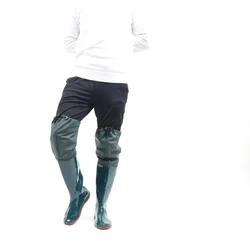 Unisex fishing boots Green PVC watershoes planting agriculture washing work orchard Wellington  rice paddy boot