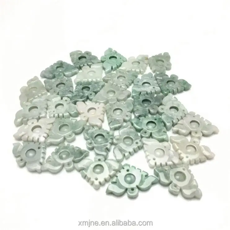 Certified Jadeite Type a Myanmar Jade  Angel Sun Flower Lucky Rat Jade Pendant Pendant Jade Handicraft Factory Wholesale