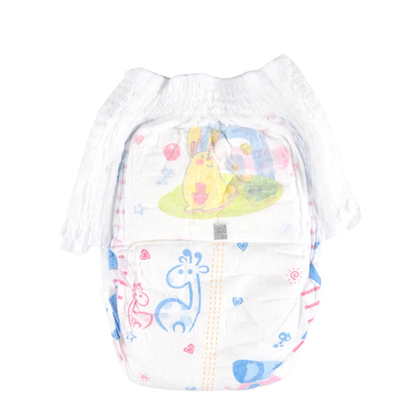 Manufacturers Directly Supply Southeast Asia Baby Breathable Diapers Bales OEM Baby Diapers Pants