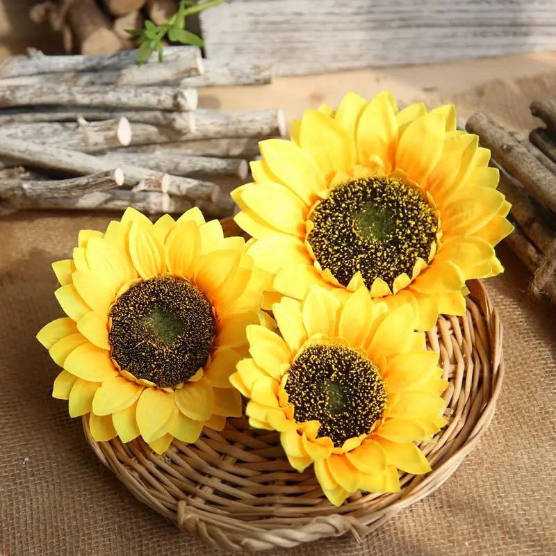 Hot sale artificial silk sunflower big head artificial sunflower