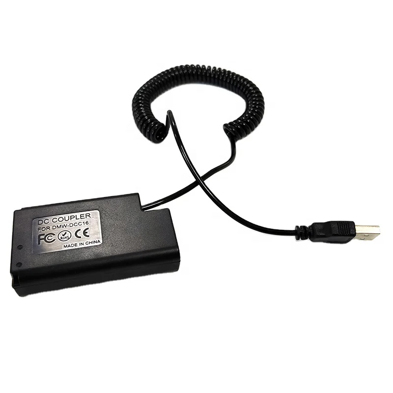 Адаптер USB-кабеля, 5 В 2,1A-3A, DMW-DCC16 фиктивный Аккумулятор для камер серии LUMIX S1 S1M S1R S1RM S1H