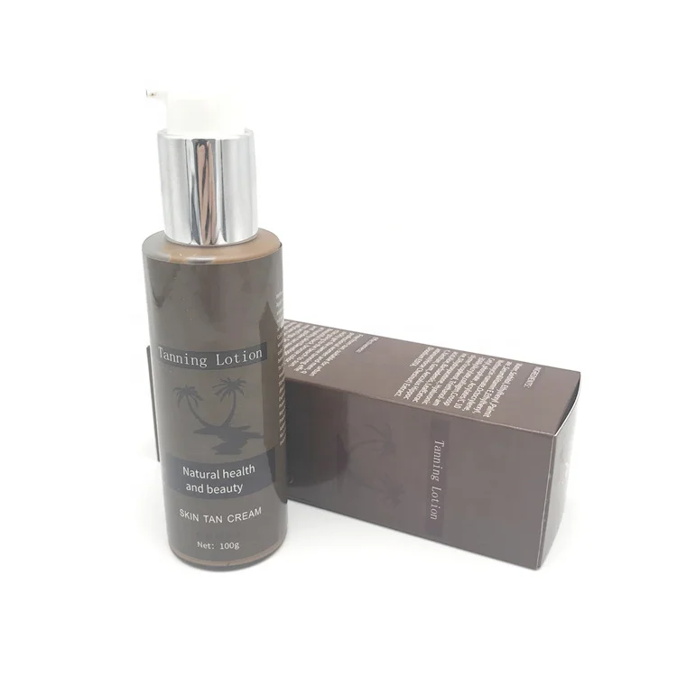 OEM private label sunbed dark tanning lotion for skin care