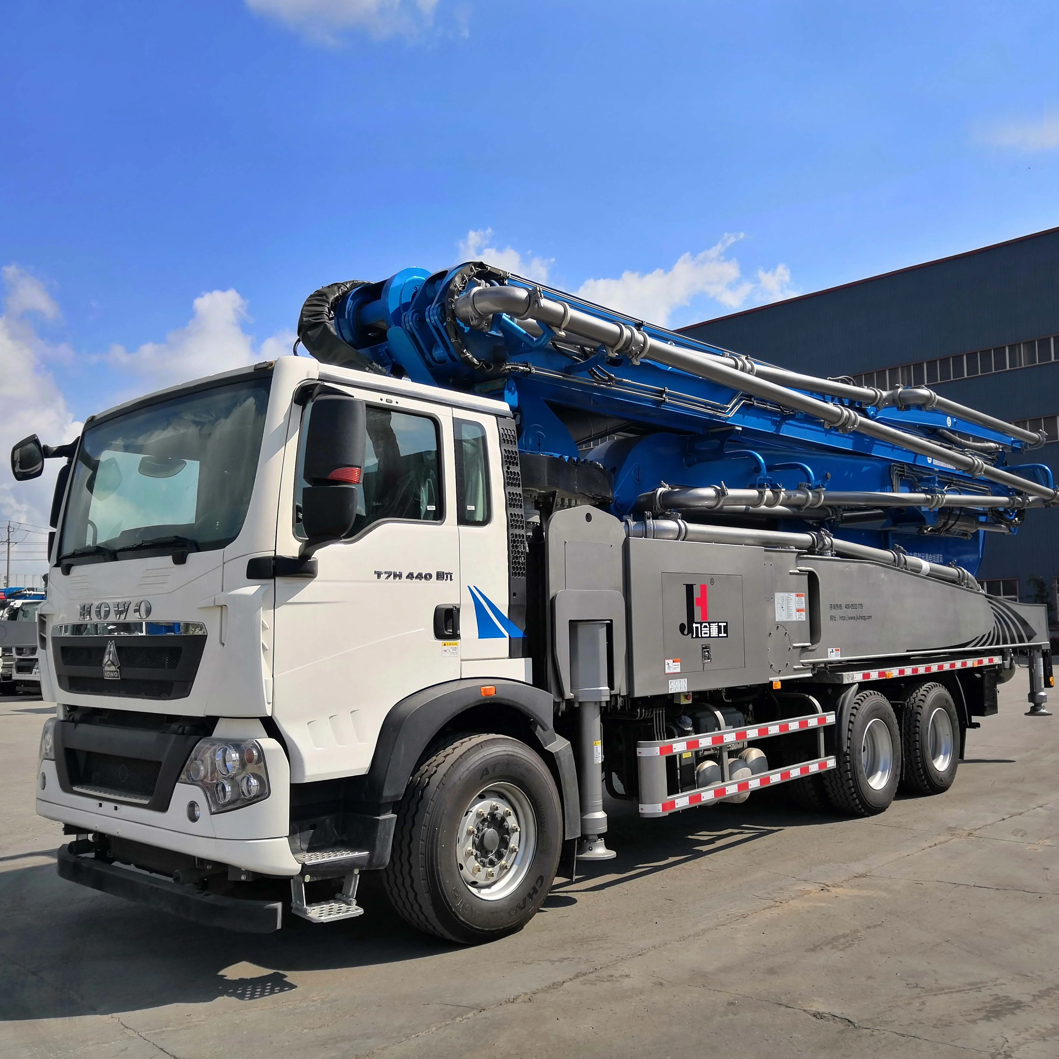 China 48m concrete pump truck and 25m 30m 38m 48m 52m 56m 58m 62m 70m truck mounted concrete pump good price for sale