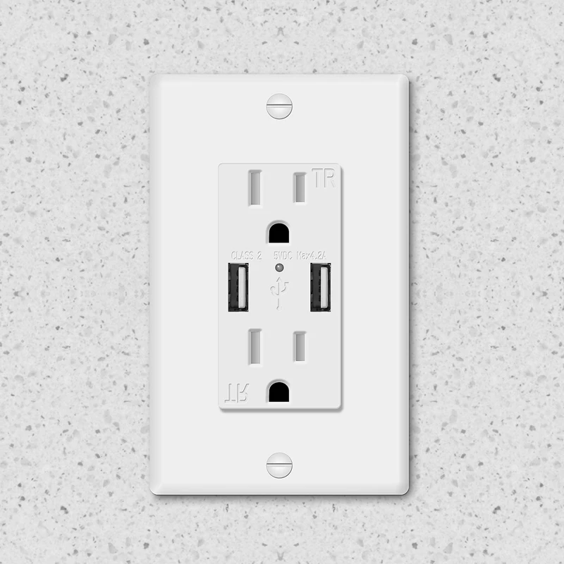 KGMSmart двойной адаптер вилка настенная розетка с USB