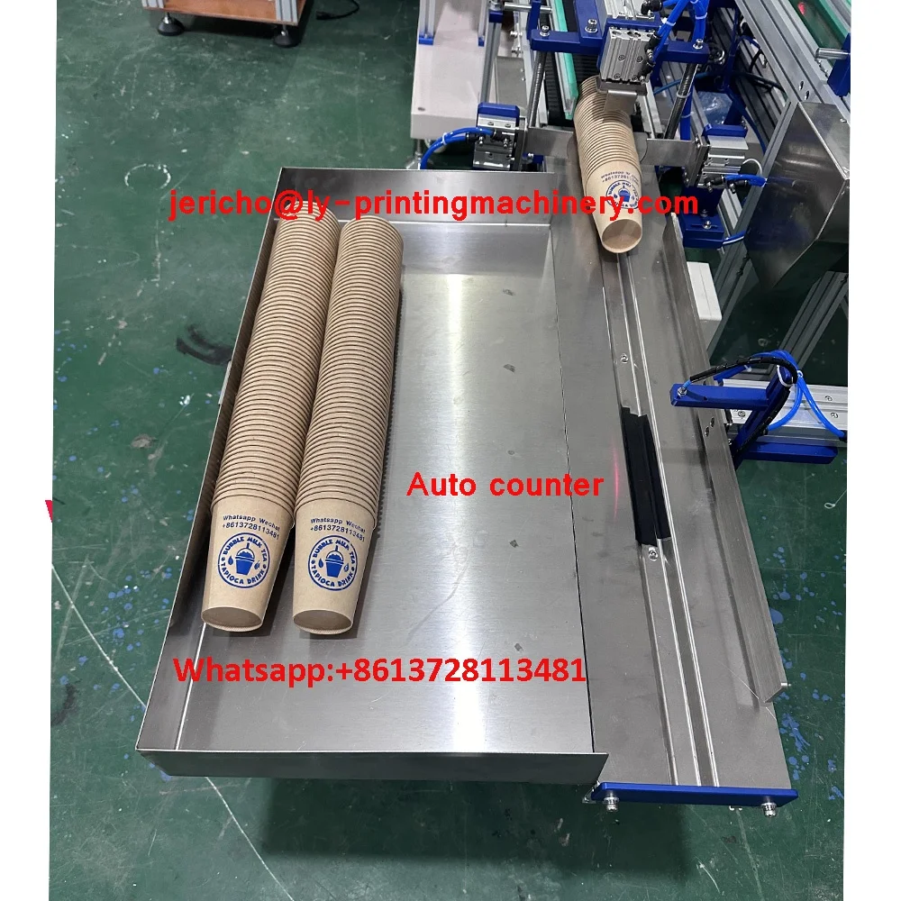 Paper cup design auto screen printing machine coffee cup brand full auto screen printing machine
