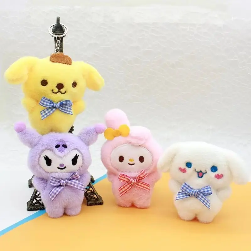 Low Price Wholesale Cute Plush Doll Pendant Keychain Cinnamoroll Kuromi Sanrio Plush Doll
