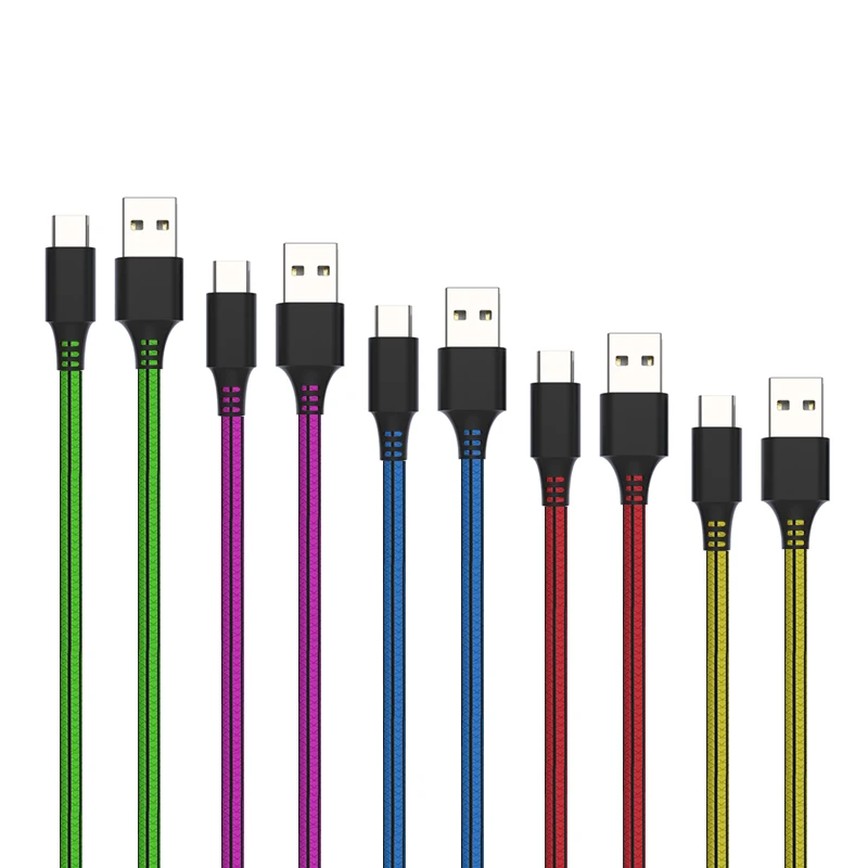 Amazon top 5 in 1 packing USB fast charging cables cords Durable Steel Wire Braided transmission Data Cable  for Apple iPhone