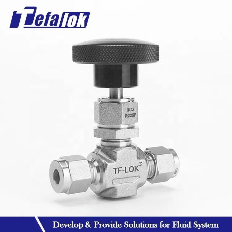 1/2 NPT Swagelok Type Double Ferrule End Needle Valves Stainless Steel One-piece Bonnet Needle Valve