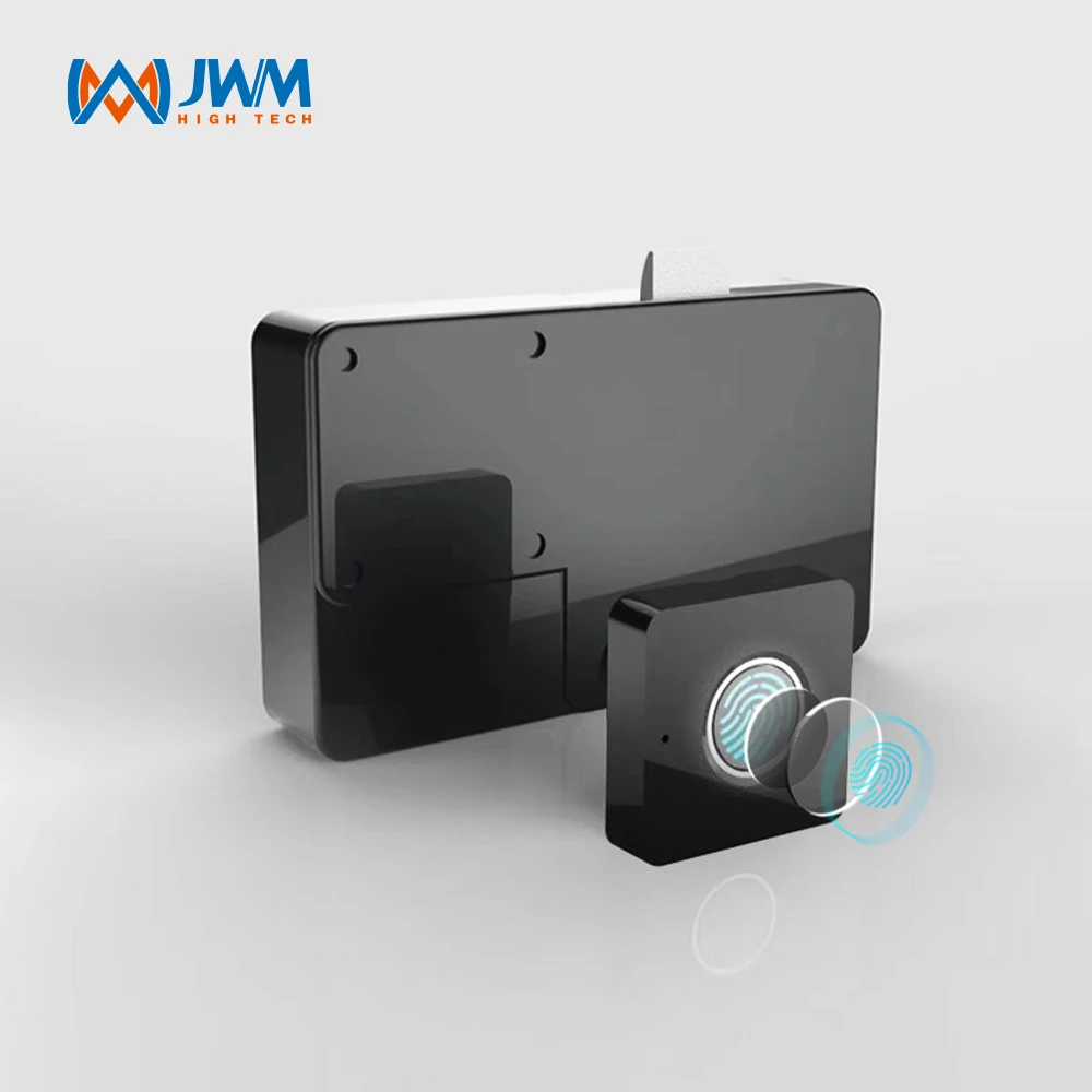 JWM electronic keyless biometric 20 Groups fingerprint drawer lock indoor anti-theft cabinet lock