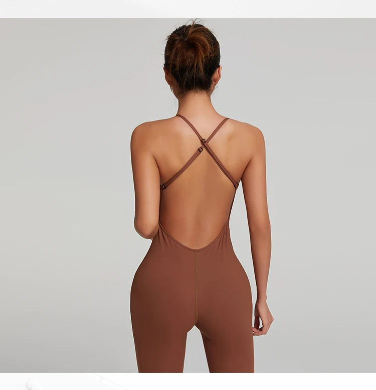 Hot Sell Women Yoga Suit Training Fitness Active Wear Jumpsuit Workout Body Suit