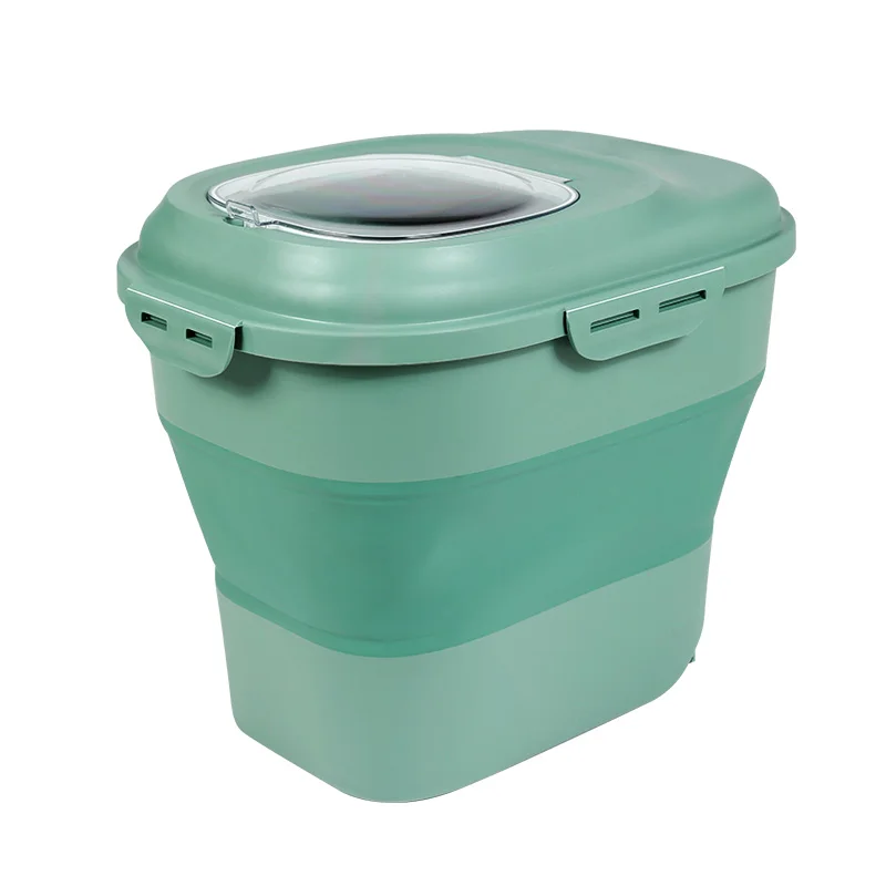 
Kimpets Wholesale Pet Supplies Grain Storage Big Space Foldable Barrel Storage Bucket 