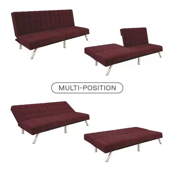 Double folding sofa bed two seater modular foldable sofa bed for living room