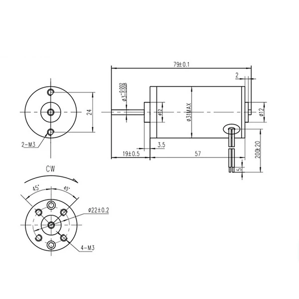 Large Torque Permanent Magnetic Carbon Brush Motor High Power Speed For Diy Generator Parts