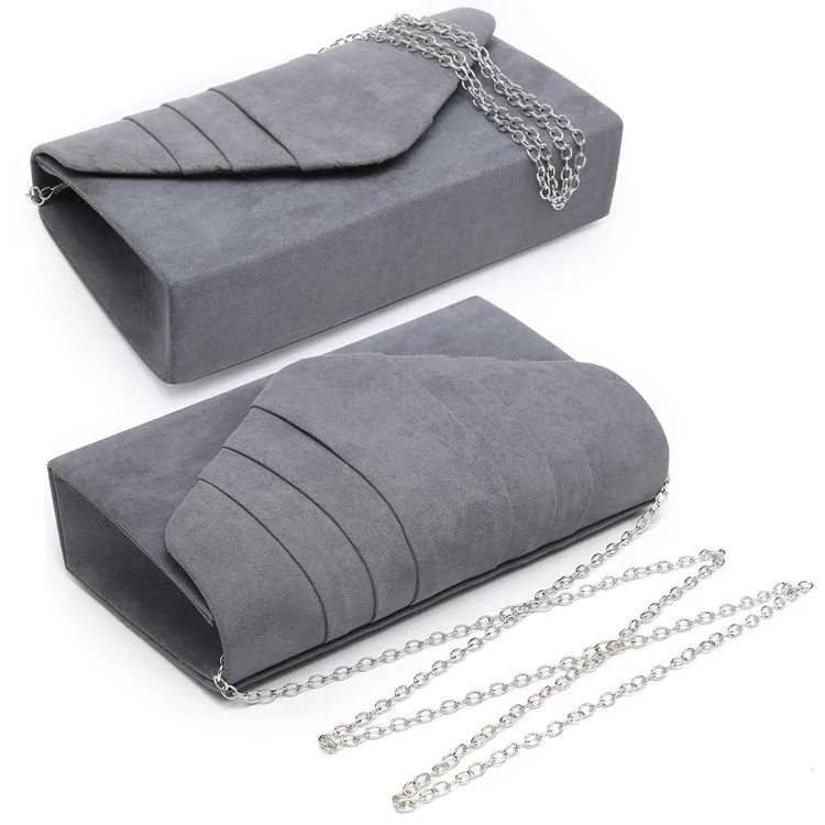 Оптовая продажа, Свадебный Кошелек для невесты, бархатный плиссированный клатч-конверт, женский клатч, вечерняя сумка