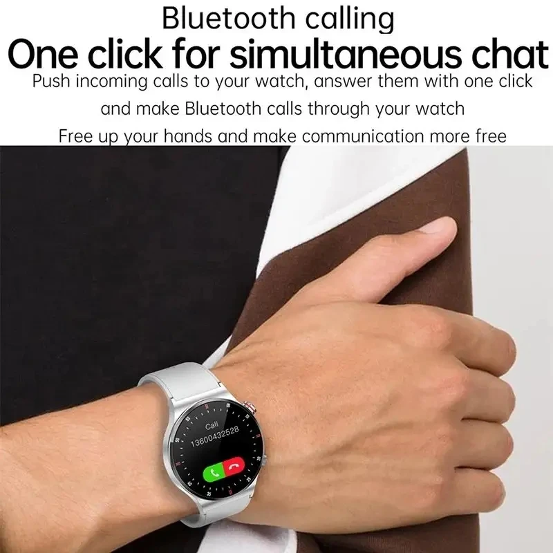 LIGE ECG+PPG BT  QW33 Multiple Call Smart Watch Men Sports Bracelet NFC Waterproof Custom Watch Face Men SmartWatch For IOS Andr