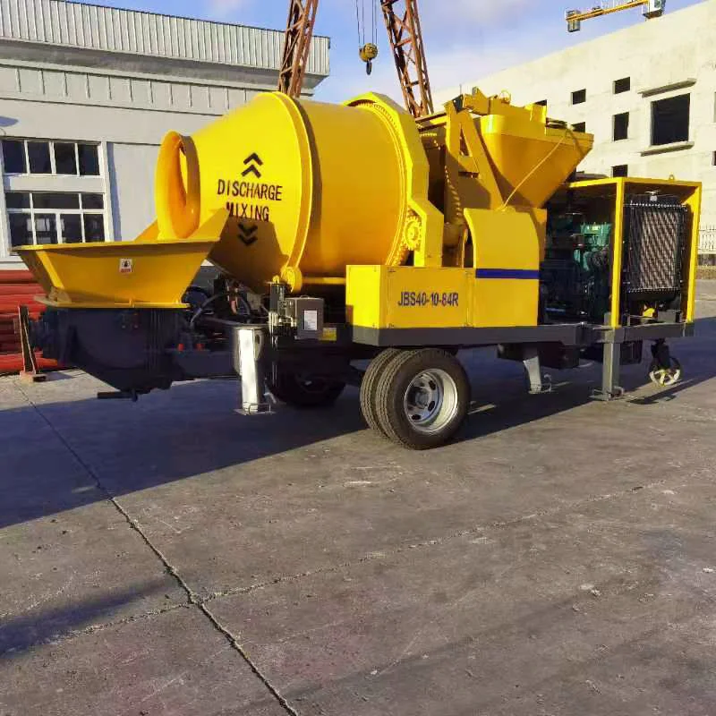 1-5m3 Stone Mini Concrete Pump Maker Concrete Diesel Pump Crawler Concrete Pump