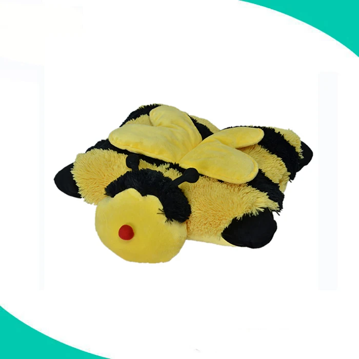 Подгонянная фабрикой плюшевая подушка пчелы формы животного с частной этикеткой
