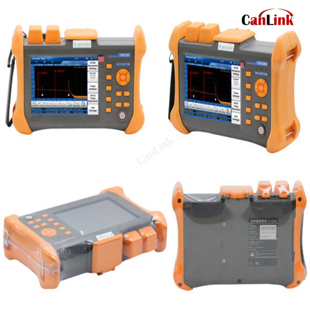 TMO-300 Compact OTDR Test Equipment 1310/1550nm 32/30dB Integrated VFL, Touch Screen Optical Time Domain Reflectometer VFL