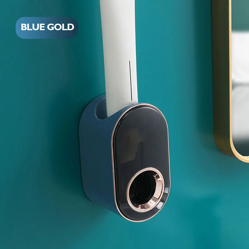 Автоматический Дозатор зубной пасты настенный для ванной комнаты