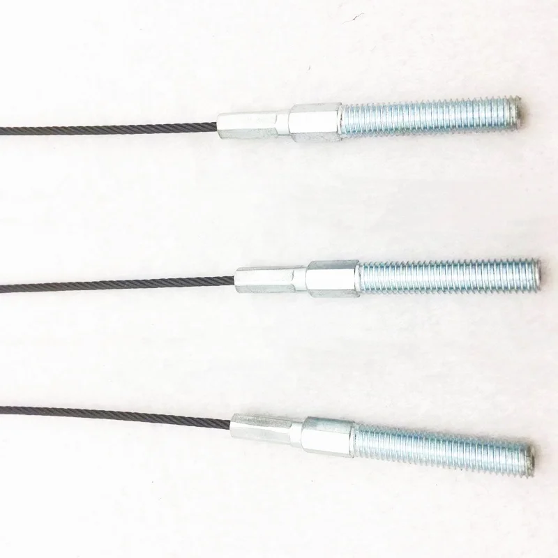 Настраиваемый по Заводской Цене трос из нержавеющей стали в сборе с цинковой головкой и резьбовыми концами для обеспечения безопасности
