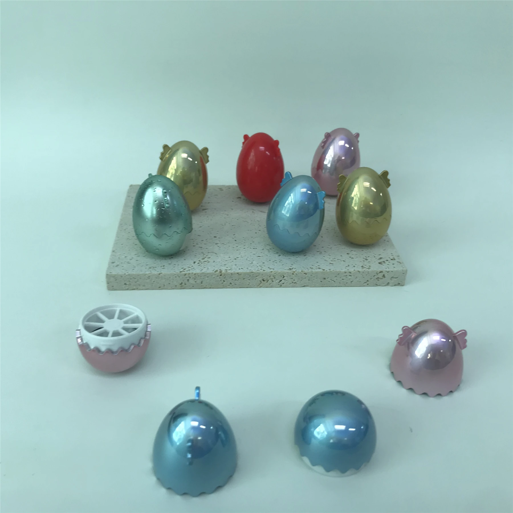 Mini Unique Empty Lip Membrane Container Recyclable Egg Shape Lip Balm Tube and Angel Lipstick Container for Cosmetic Use