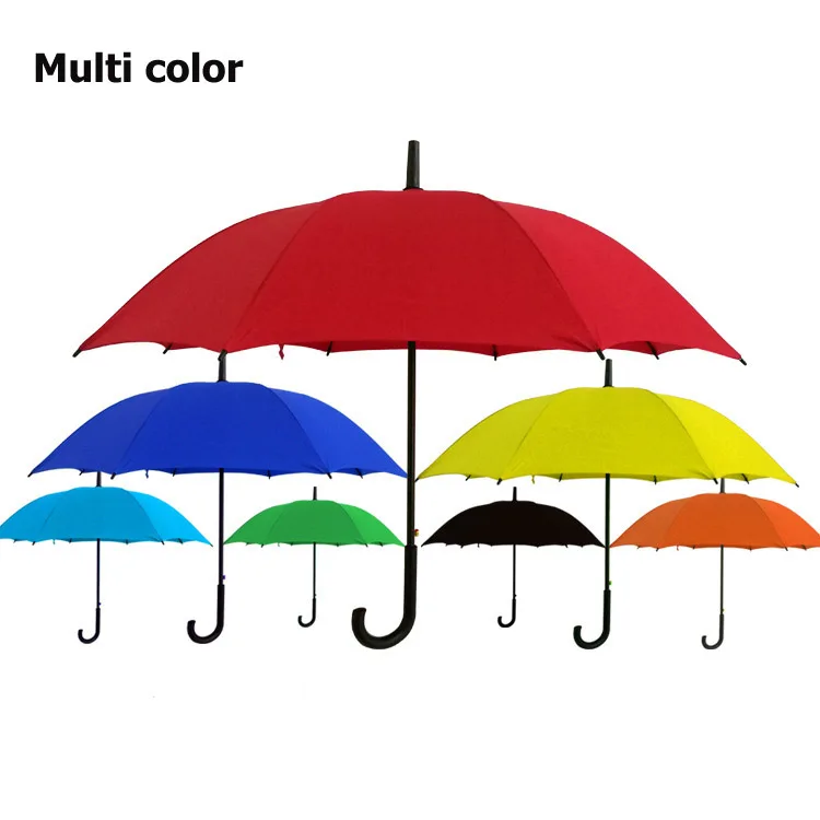 Customized Logo 16K Automatic Open Umbrella Windproof  UV Paraguas Large Size straight long umbrella
